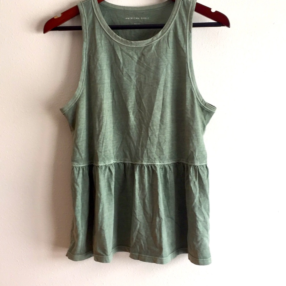 American Eagle Ruffle Tank